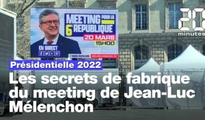 Présidentielle 2022 : Dans les coulisses de la fabrique du meeting de Mélenchon à Paris