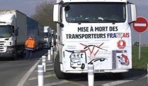 Roye : Les transporteurs font barrage...