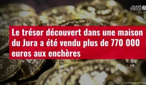 VIDÉO. Le trésor découvert dans une maison du Jura a été vendu plus de 770 000 euros aux enchères