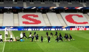 FOOT Entraînement équipe de France stade Pierre-Mauroy le lundi 28 mars 2022 avant le match face à l’Afrique du Sud