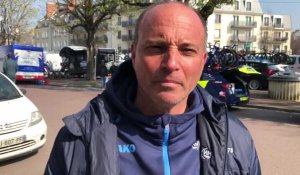 VIDÉO. Tour de Normandie : Jean-Philippe Yon (VC Rouen) au départ de la 6e étape à Carentan