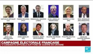 Présidentielle en France : 12 candidats sur la ligne de départ