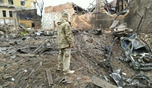 Ukraine: images des décombres à Kharkiv, touchée par les bombardements