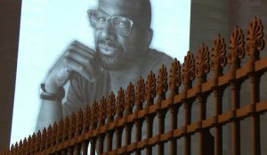 Olivier Dubois: la photo du journaliste français, otage au Mali, projetée sur le Panthéon
