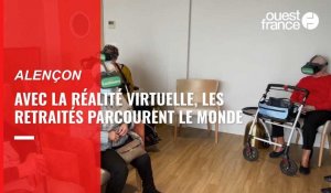 VIDÉO. À Alençon, des retraités s'évadent grâce à la réalité virtuelle