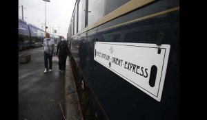 Aulnoye-Aymeries: l'Orient Express de passage en gare