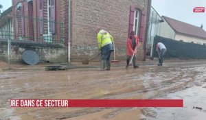 Après l'orage, des inondations à Abbeville et Mareuil-Caubert