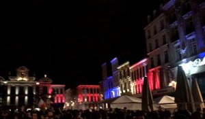 Lille: la fête sur la Grand Place malgré la défaite