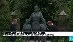 Hommage à la princesse Diana : une statue dévoilée au palais Kensington à Londres