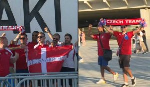 Euro-2020: Les spectateurs arrivent au stade avant République tchèque - Danemark