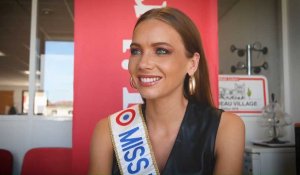 Amandine Petit Miss France 2021 à Midi Libre