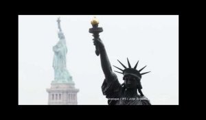 La statue de la liberté " Little Sister " exposée à Ellis Island