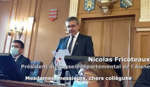 Nicolas Fricoteaux réélu président du département de l'Aisne