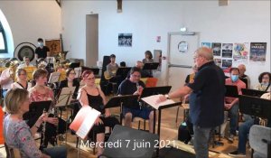 A Cambrai, dernière répétition de l'orchestre d'harmonie avant le concert du 14 Juillet