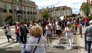 Beauvais. 500 manifestants contre le pass sanitaire en centre-ville