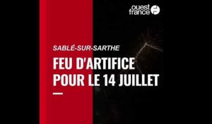 VIDÉO. Le feu d'artifice du 14 juillet à Sablé-sur-Sarthe