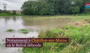 Inondations dans l'Aisne, la Marne et les Ardennes