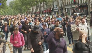 Paris: manifestation contre le pass sanitaire