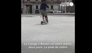 La piste de rollers du Voyage à Nantes, star de la place Graslin