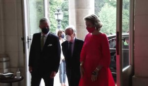 Le secrétaire général de l'Onu Antonio Guterres a rencontré le roi Philippe et la reine Mathilde