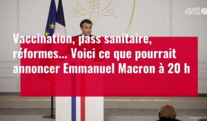 VIDÉO. Vaccination, pass sanitaire,... Voici ce que pourrait annoncer Emmanuel Macron