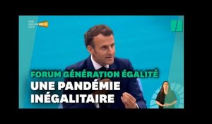 Le Covid-19, un virus "anti-féministe" pour Emmanuel Macron au Forum Génération Égalité