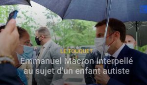 Emmanuel Macron interpellé au sujet d'un enfant autiste
