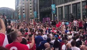 EURO 2021 - Ambiance fans anglais au stade de Wembley à Londres avant Angleterre - Danemark