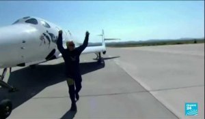 Le milliardaire Richard Branson a réussi son premier vol dans l'espace