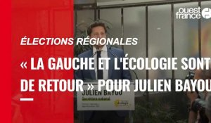 VIDÉO. Élections régionales : « La gauche et l'écologie sont de retour » pour Julien Bayou