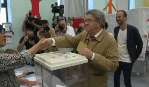 Législatives : Jean-Luc Mélenchon vote à Marseille