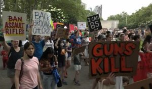 Manifestion à New York pour réclamer un meilleur encadrement des armes à feu