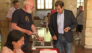 Législatives: Christian Jacob vote à Provins