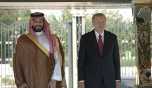 Erdogan reçoit le prince saoudien Mohammed ben Salmane à Ankara