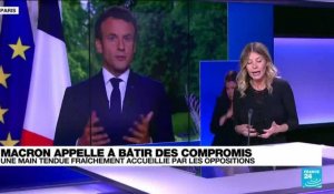 Macron enjoint les oppositions réticentes à s'inscrire dans la voie de "compromis"
