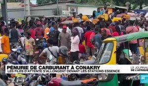 Pénurie de carburant à Conakry : les files d'attente s'allongent devant les stations essence