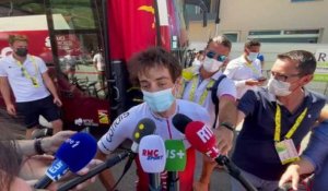 Tour de France 2022 - Victor Lafay : "Je ne peux rien dire sur Guillaume Martin mais  si tout le monde pouvait porter le masque, ce serait mieux"