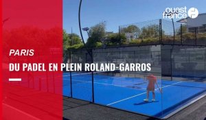 VIDEO. Du padel en plein Roland-Garros !