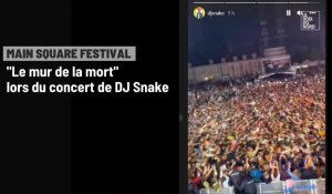 Main Square Festival: "le mur de la mort" lors du concert de DJ Snake à Arras