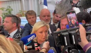 Marine Le Pen à Hénin-Beaumont, le soir du second tour des législatives