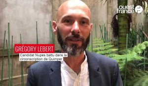 VIDÉO. Législatives 2022 : battu dans la circonscription de Quimper, Grégory Lebert veut voir l'union de la gauche perdurer