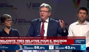 REPLAY - Législatives : "Nous avons réussi notre pari", Mélenchon s'exprime à l'issue des résultats