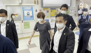 L'épouse de l'ex-Premier ministre japonais Abe arrive à Nara après l'attaque