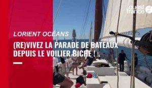 VIDÉO. Vivez la parade de bateaux du festival Lorient Océans depuis le voilier Biche !