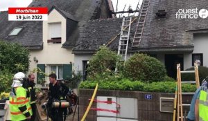VIDÉO. Lorient : « J'ai entendu des booms  », un garage en feu dans le quartier de Kérulvé