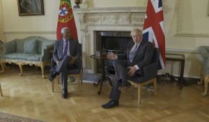 Londres: le Premier ministre britannique Boris Johnson reçoit António Costa à Downing Street