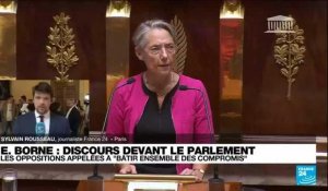 Elisabeth Borne devant l'Assemblée Nationale : "je veux qu'ensemble, nous redonnions un sens au mot compromis"