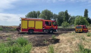 Marck: début d’incendie dans un champ à proximité du camping Le Provençal