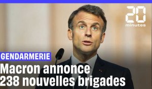 Gendarmerie : Macron annonce 238 nouvelles brigades #shorts