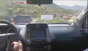 Images de la route menant à Stepanakert (Khankendi) dans le Nagorny Karabakh